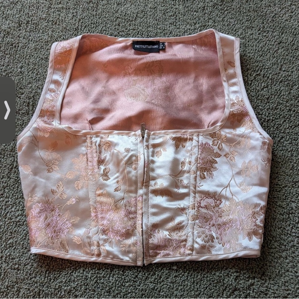 PLT Corset Crop Top